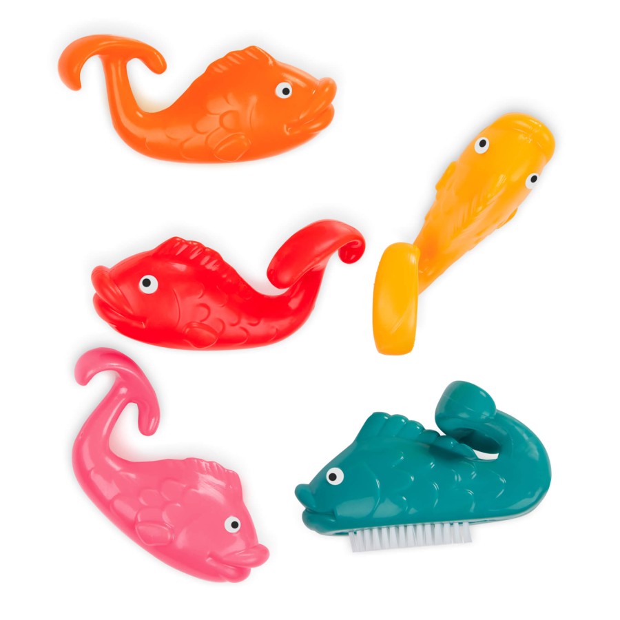 Fish & Splish – statek z akcesoriami - wersja jasnoniebieska / B.Toys
