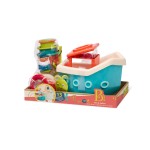 Fish & Splish – statek z akcesoriami - wersja jasnoniebieska / B.Toys