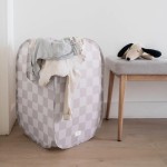 Kosz na pranie i zabawki Pop-up Checkerboard Beige / 3 Sprouts