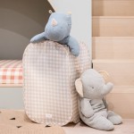 Kosz na pranie i zabawki Pop-up Gingham Beige / 3 Sprouts