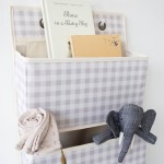 Organizer na drzwi wiszący Gingham Beige / 3 Sprouts