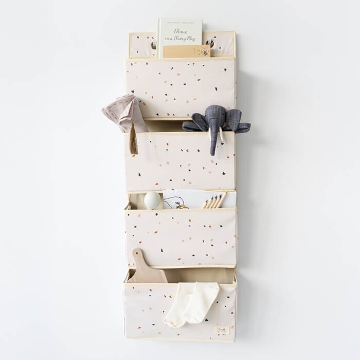 Organizer na drzwi wiszący Cream Recycled / 3 Sprouts
