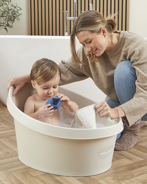 ECO Wanienka Shnuggle Toddler z piankowym oparciem Cookies & Cream /Shnuggle