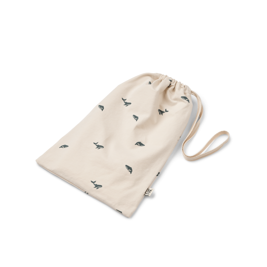Piżama Birk - mini whale, sandy / Liewood