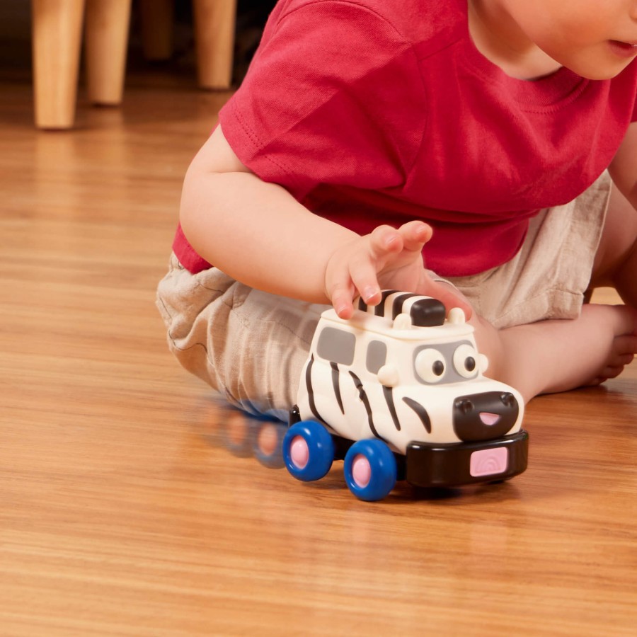 Safari Speedsters – zestaw 3 autek-zwierzątek z napędem / B.Toys