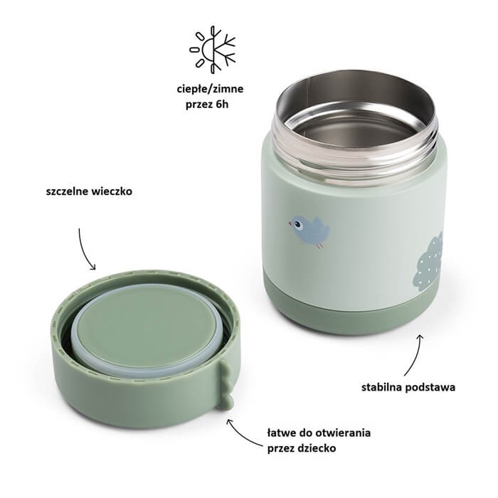 Termos obiadowy dla dziecka 300ml Playground Green / Done by Deer
