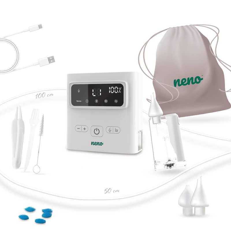 Bezprzewodowy elektroniczny aspirator do udrażniania nosa u dzieci Neno Grasso / Neno