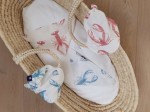 Bambusowa chusteczka z daszkiem Lobster Strawberry Pink ROZMIARY / Kidspace