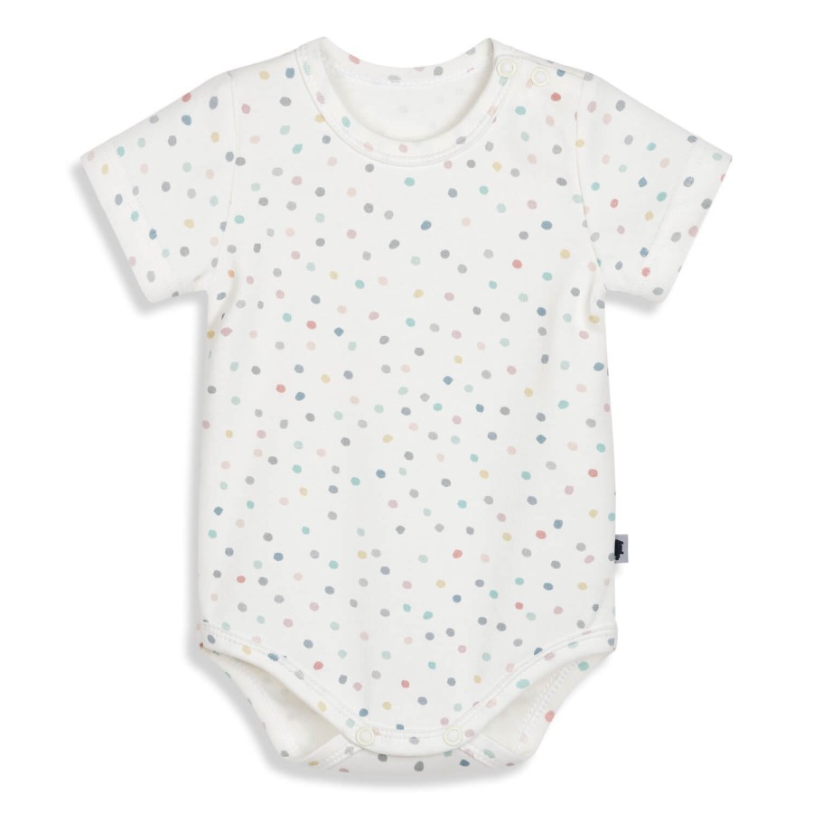 Body z krótkim rękawem DOTS / Pink no More