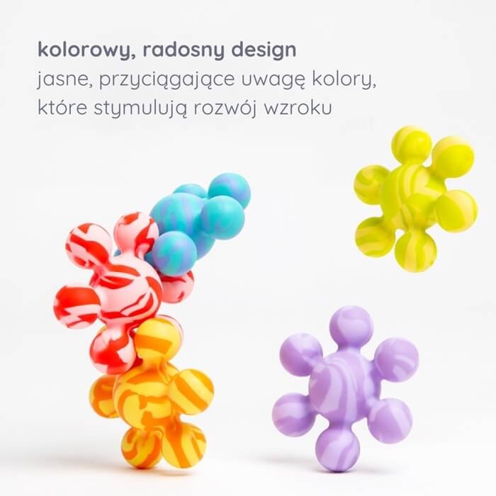 Gryzak silikonowy do łączenia Blue / Ubbi