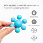 Gryzak silikonowy do łączenia Pink / Ubbi