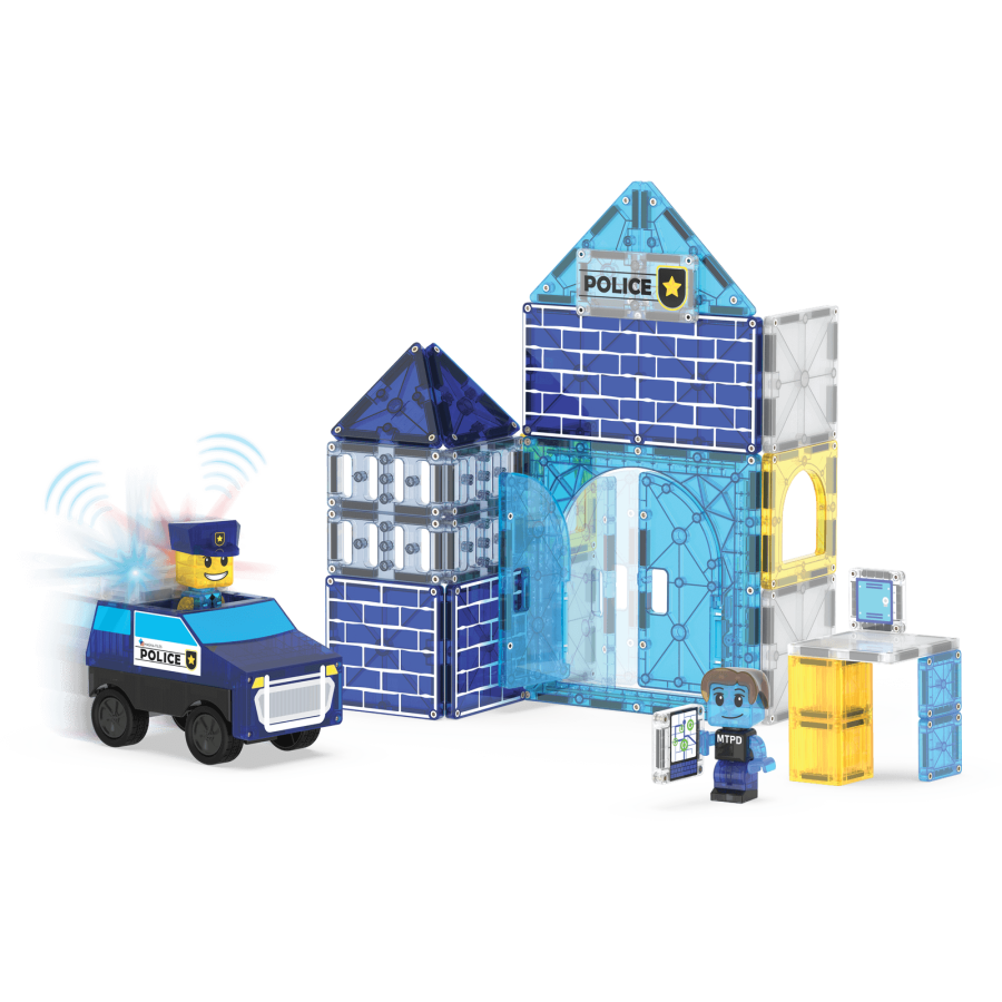 Klocki Magnetyczne Police Station 35 el. / Magna-Tiles