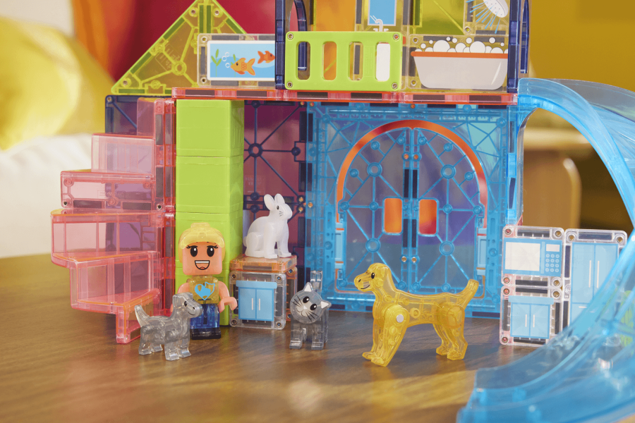 Klocki Magnetyczne Pet Playhouse 50 el. / Magna-Tiles