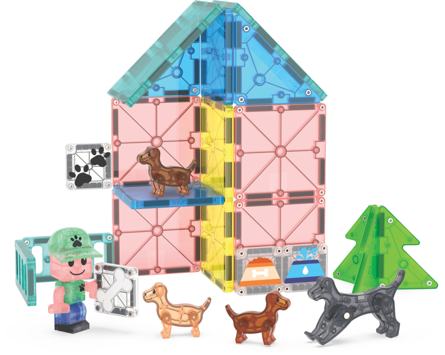 Klocki Magnetyczne Puppy Park 27 el. / Magna-Tiles