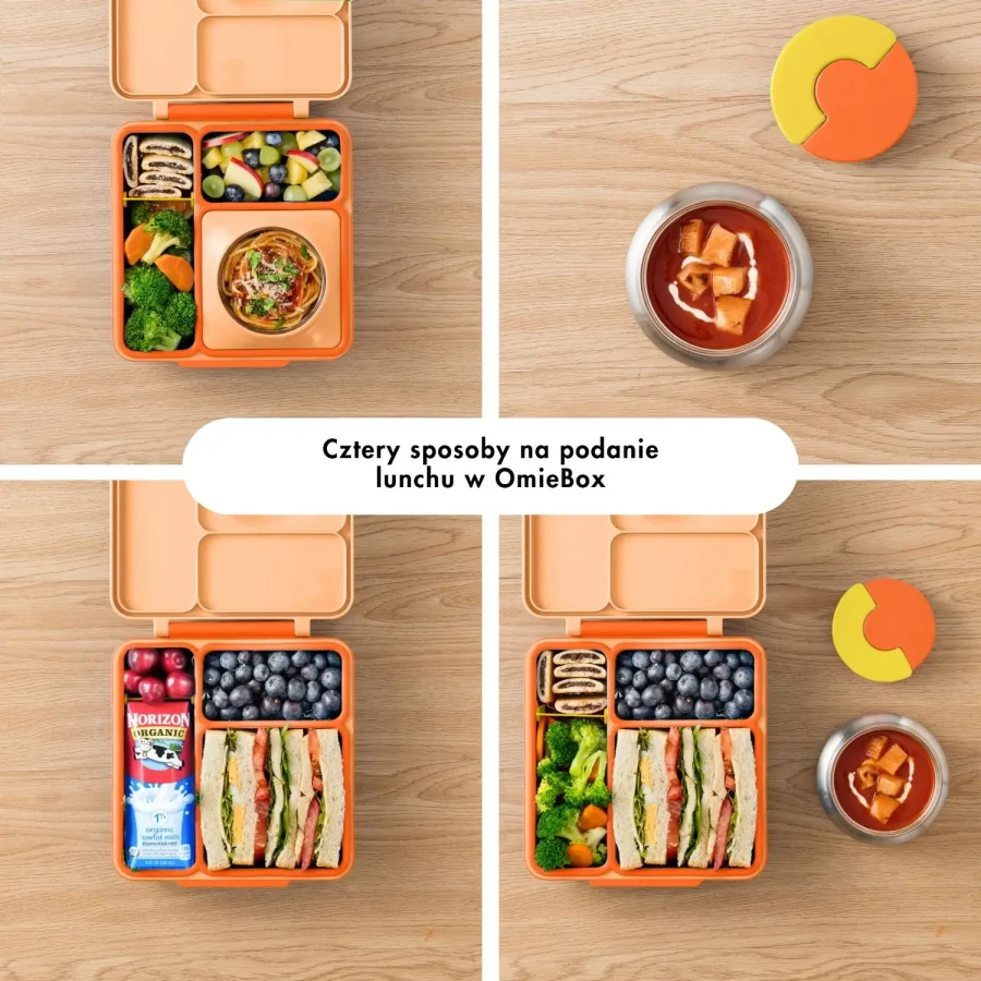 OMIE OMIEBOX lunch box z termosem, Poppy Orange / OMIE