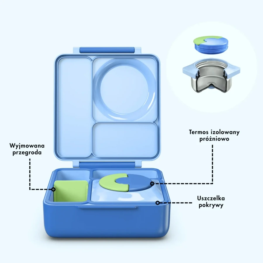 OMIEBOX lunch box z termosem, Sea Blue / OMIE
