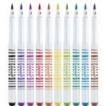 Flamastry pędzelkowe 10 kolorów 3+ / Janod