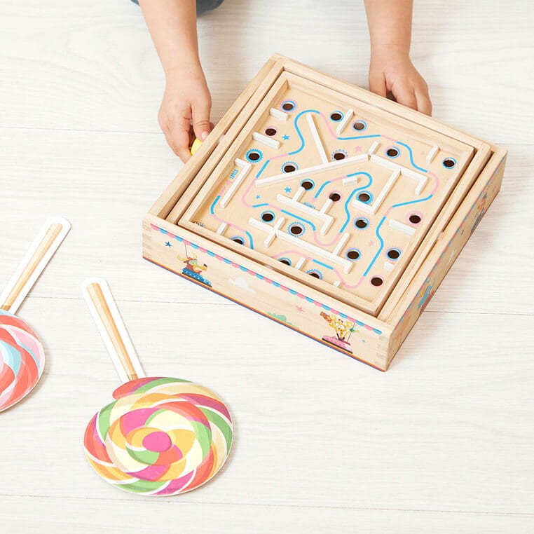 Gra zręcznościowa Labirynt Ball Maze Applepop 5+ / Janod