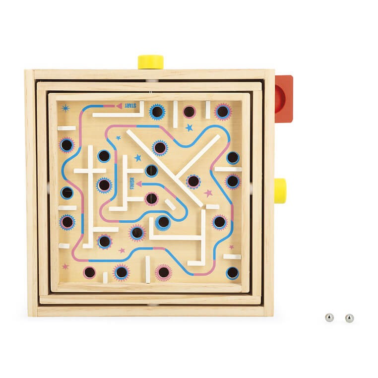 Gra zręcznościowa Labirynt Ball Maze Applepop 5+ / Janod