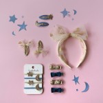 Spinki do włosów Sequin and Velvet Mini Bow / Rockahula Kids