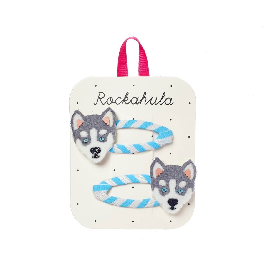 Spinki do włosów Husky Dog / Rockahula Kids