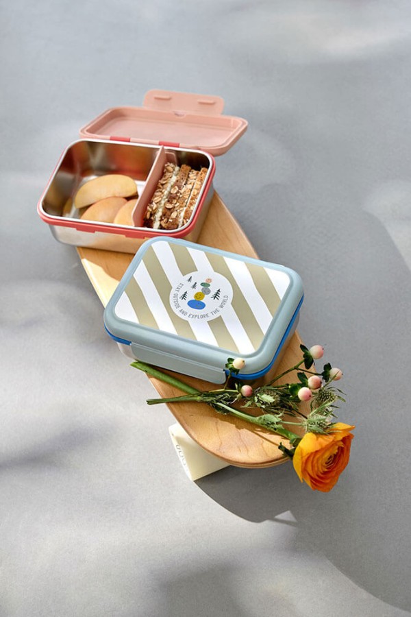 Lunchbox ze stali nierdzewnej Sunny Explorer rose & pink / Lassig