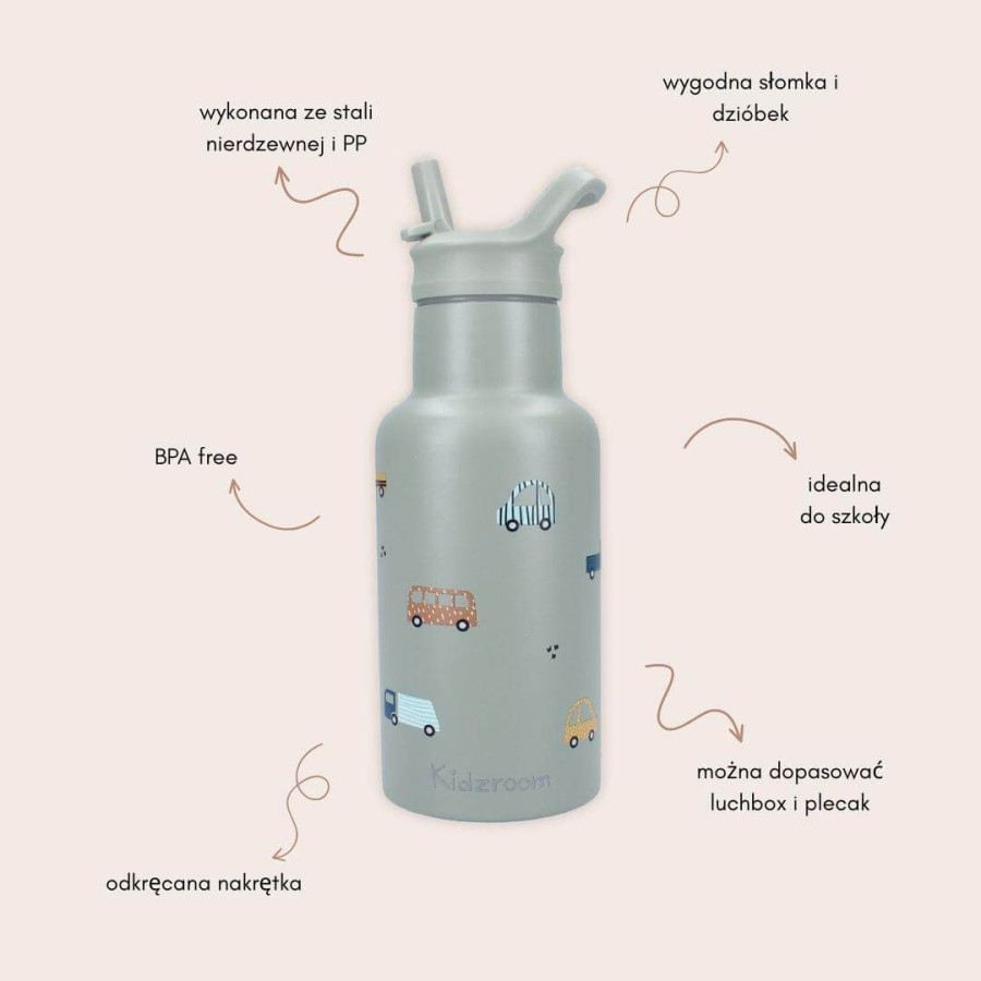Butelka bidon 350 ml Sweet Cars / KIDZROOM