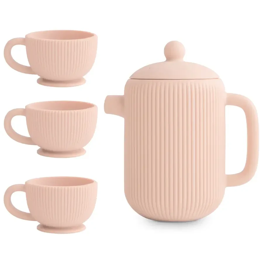 Silikonowa zastawa do herbatki - Blush / Mushie