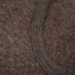 Kominiarka 100% wełny merino z uszkami misia - Brown Melange / HUTTEliHUT