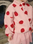 Kurtka pluszowa Jody - ladybug pink / Konges slojd