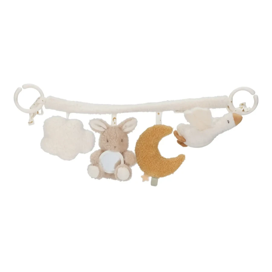 Zawieszka interaktywna do wózka, fotelika Newborn Naturals / Little Dutch