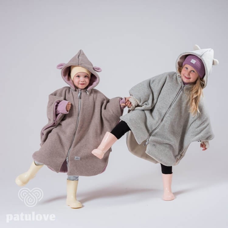 Ponczo samochodowe LAMB POWDER PINK / Patulove