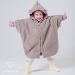 Ponczo samochodowe LAMB POWDER PINK / Patulove