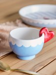 Dziecięcy kubek z kamionki Lively - Blue / Bloomingville Mini
