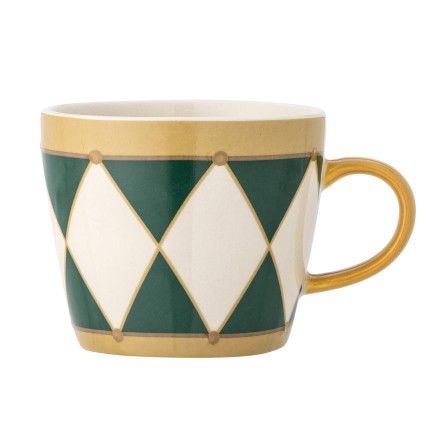 Dziecięcy kubek z kamionki Jolly - Green / Bloomingville Mini
