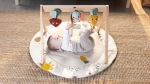 Gimnastyka, mata edukacyjna z drewnianym stojakiem Garden of Adventure / Tiny Love