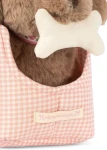 Piesek w torebce - pink check / Konges slojd