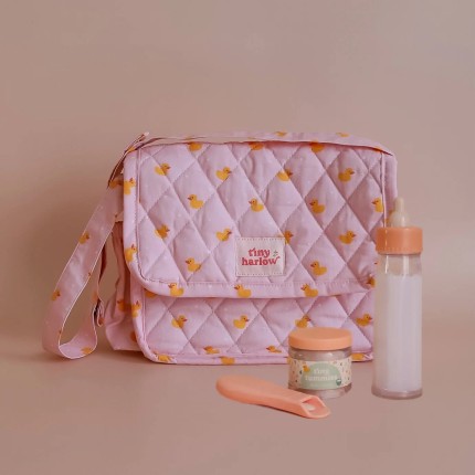 Torba z akcesoriami dla lalek Pink Ducky / Tiny Harlow