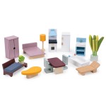 Drewniany dwupiętrowy domek dla lalek Cedar Chalet / Tender Leaf Toys