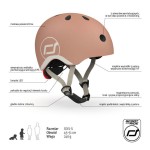 Kask XXS-S dla dzieci 1rż+ Mocha / Scootandride