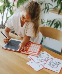 Tablet graficzny z szablonami do rysowania KIDYDRAW-MINI - kawai / Kidywolf