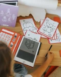 Tablet graficzny z szablonami do rysowania KIDYDRAW-MINI - kawai / Kidywolf