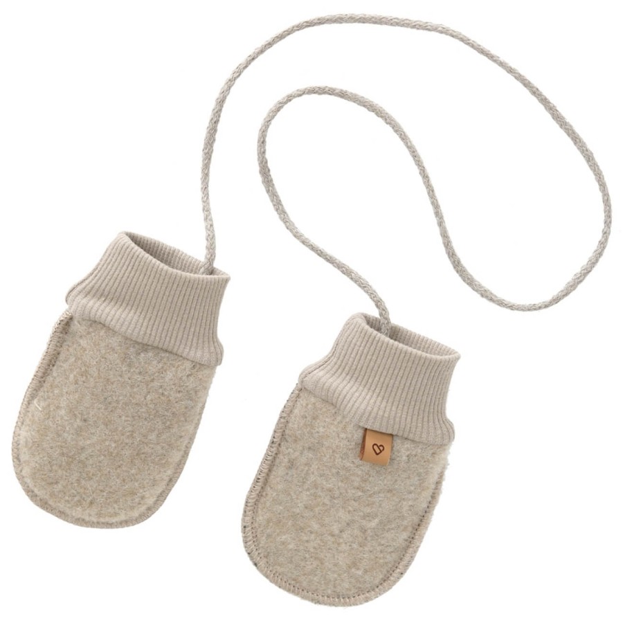 Rękawiczki dziecięce wełniane Sierra - beige / Zaffiro