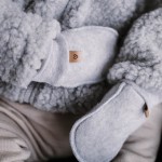 Rękawiczki dziecięce wełniane Sierra - beige / Zaffiro