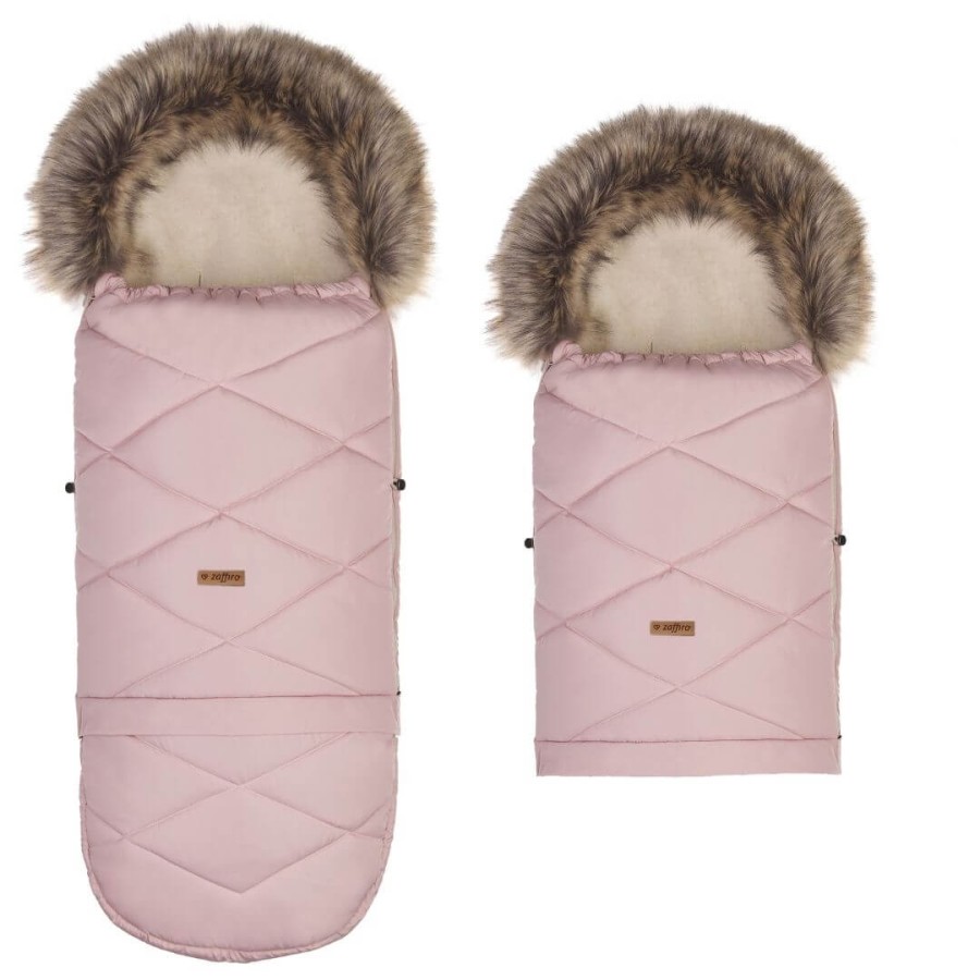 Regulowany śpiwór z torbą GrowUP Aspen 0-36m baby pink / Zaffiro