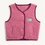 Dziecięca kamizelka merino - dusty pink / Happymess