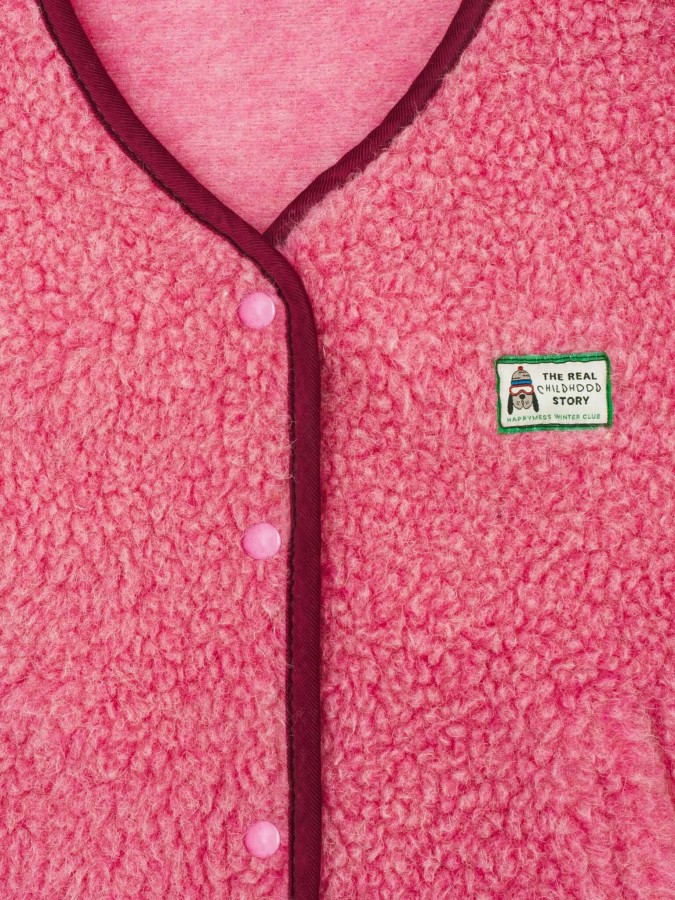 Dziecięca kamizelka merino - dusty pink / Happymess