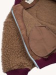 Kurtka wełniana merino - teddy brown / Happymess