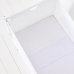 Zestaw 2 prześcieradeł do łóżeczka dziecięcego SnuzPod - white / Snuz