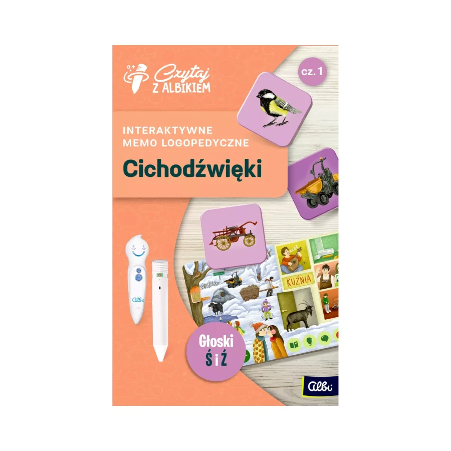 Memo logopedyczne – Cichodźwięki cz.1 / Czytaj z Albikiem